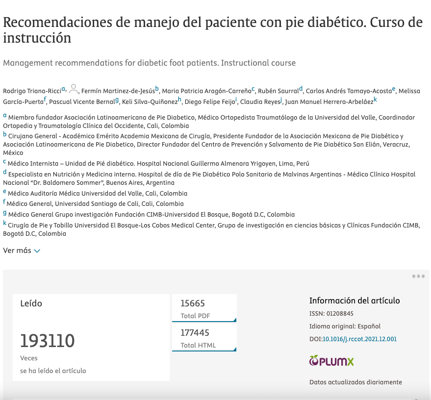 Dr. Juan Manuel Herrera - Investigación sobre cicatrización de heridas en pie diabético